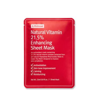 BY WISHTREND NATURAL VITAMIN 21.5 ENHANCING SHEET MASK