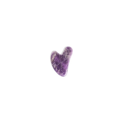GUA SHA AMETHYST IN HEART SHAPE