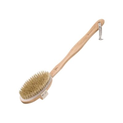 HYDREA LONDON BODY BRUSH + DETACHABLE HANDLE NATURAL BRISTLE