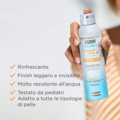 ISDIN FOTOPROTECTOR TRANSPARENT SPRAY WET SKIN PEDIATRICS SPF 50
