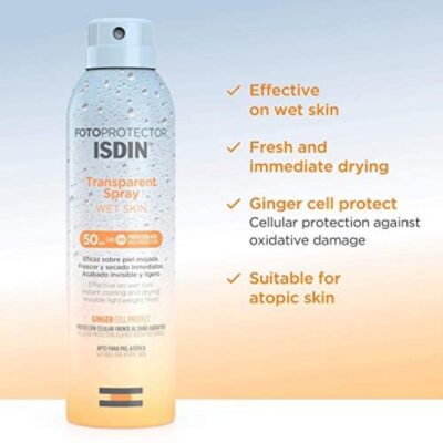ISDIN FOTOPROTECTOR ITRANSPARENT SPRAY WET SKIN SPF 30