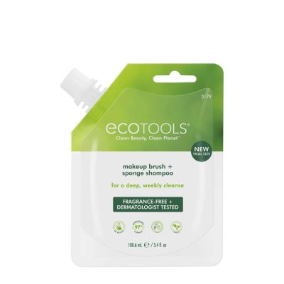 ECO TOOLS MAKEUP BRUSH AND BLENDING SPONGE SHAMPOO SACHET