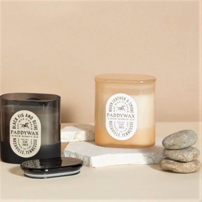 PADDYWAX VISTA CANDLE TOBACCO WORN LEATHER LARGE