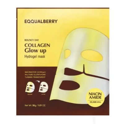 EQQUALBERRY COLLAGEN GLOW UP HYDROGEL MASK