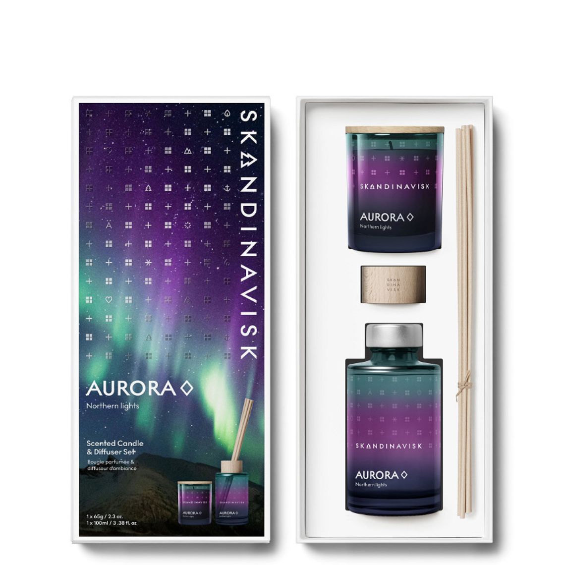 SKANDINAVISK AURORA SCENTED CANDLE & DIFFUSER SET | FarmacyRoom