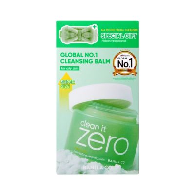 BANILA CO CLEAN IT ZERO CLEANSING BALM PORE CLARIFYING SET 180ML + HEADBAND