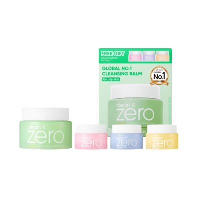 BANILA CO CLEAN IT ZERO CLEANSING BALM PORE CLARIFYING SET 100ML X 3*7ML