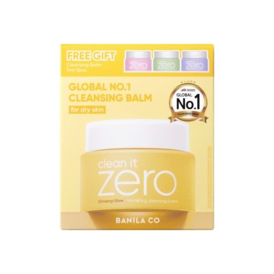 BANILA CO CLEAN IT ZERO CLEANSING BALM NOURISHING SET 100ML X 3*7ML