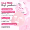 NUMBUZIN NO.2 ROSE PDRN COLLAGEN PLUMPING SHEET MASK 5 PIECES