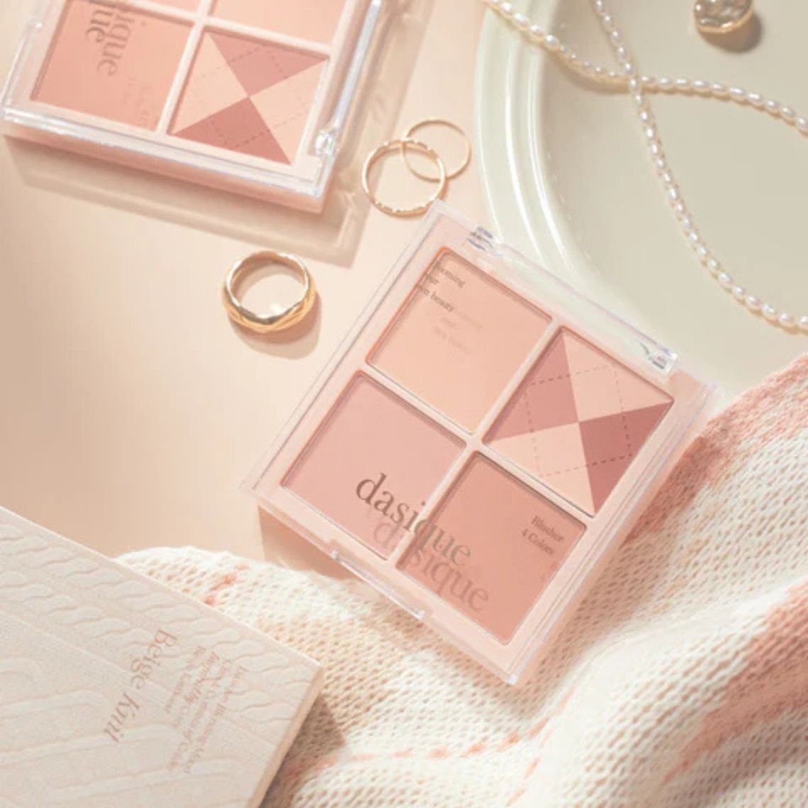 DASIQUE BLENDING MOOD CHEEK KNIT EDITION 04 BEIGE KNIT