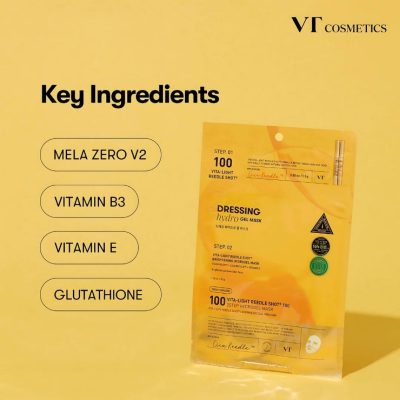VT COSMETICS VITA-LIGHT REEDLE SHOT 100 2 STEP HYDROGEL MASK